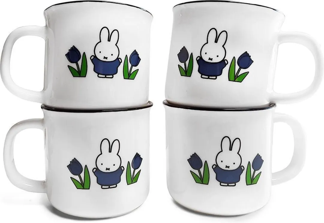 Nijntje Retro Mokkenpakket - 4 Stuks Blauw