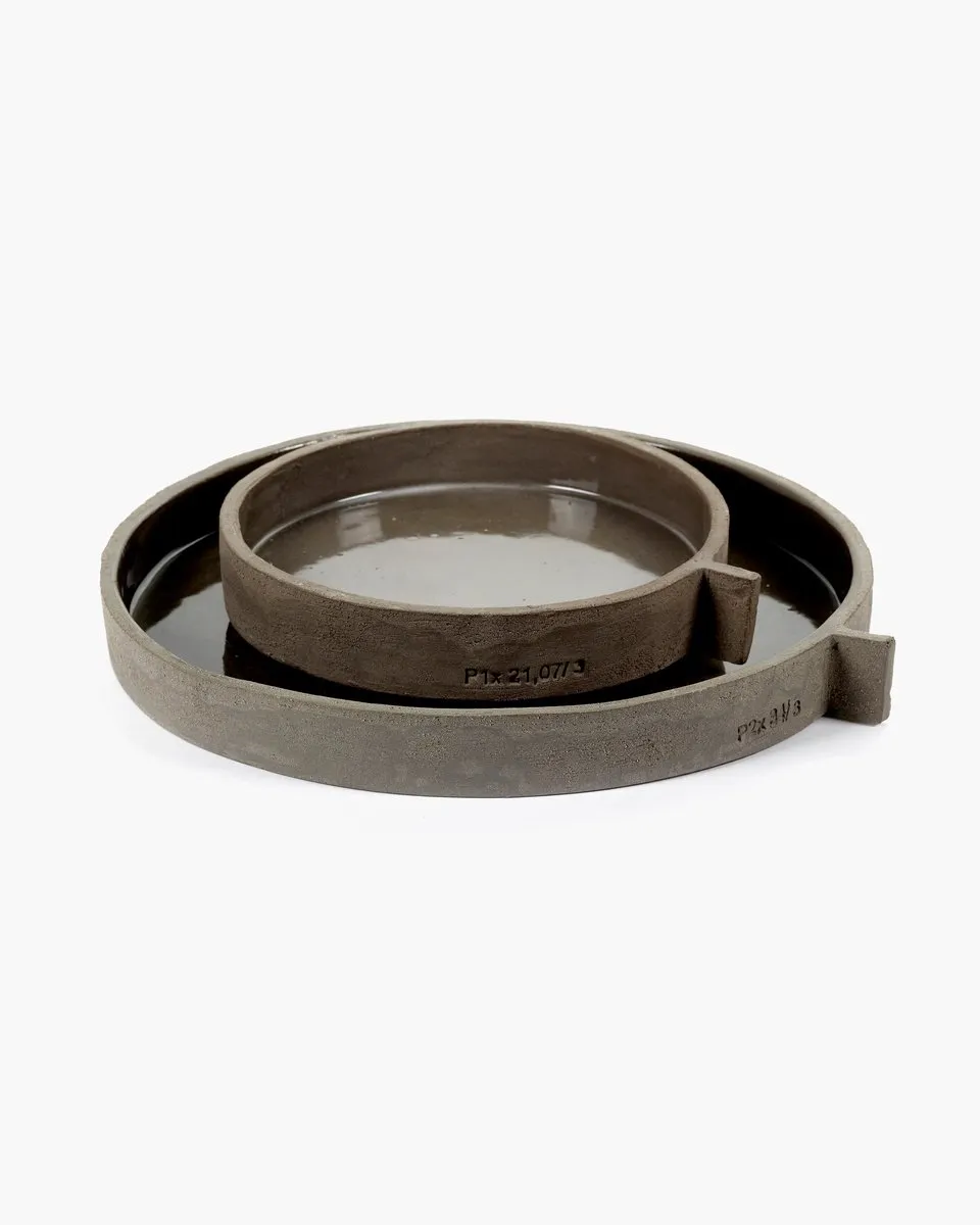 Serax Frédérick Gautier FCK Serveerschaal - Grijs - Ø36.5cm