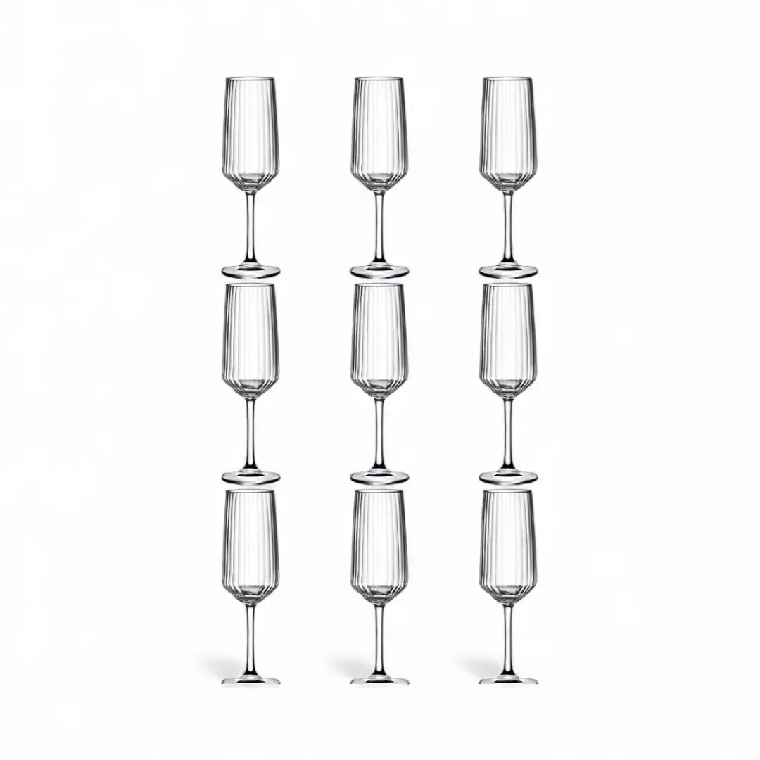 Pasabahce Allegra Focus Champagneglazen 195ml - Set van 6