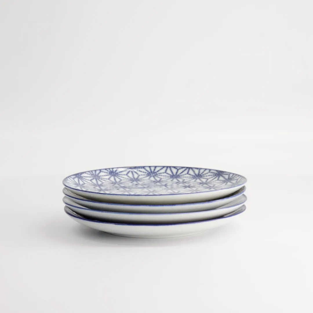 Tokyo Design Studio Nippon Blue Gebaksborden - 4-delig Ø16cm - afbeelding 6 van 6