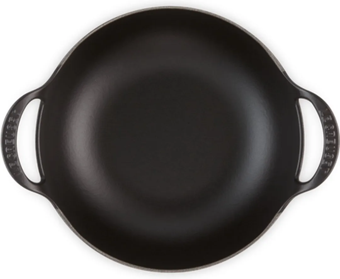 Le Creuset Wokpan/Balti Dish 24cm - 2.7L - Mat Zwart