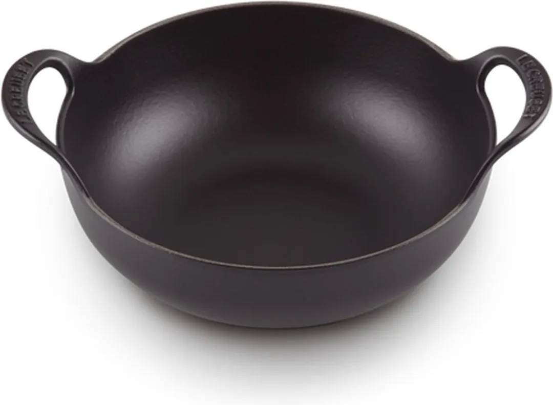 Le Creuset Wokpan/Balti Dish 24cm - 2.7L - Mat Zwart
