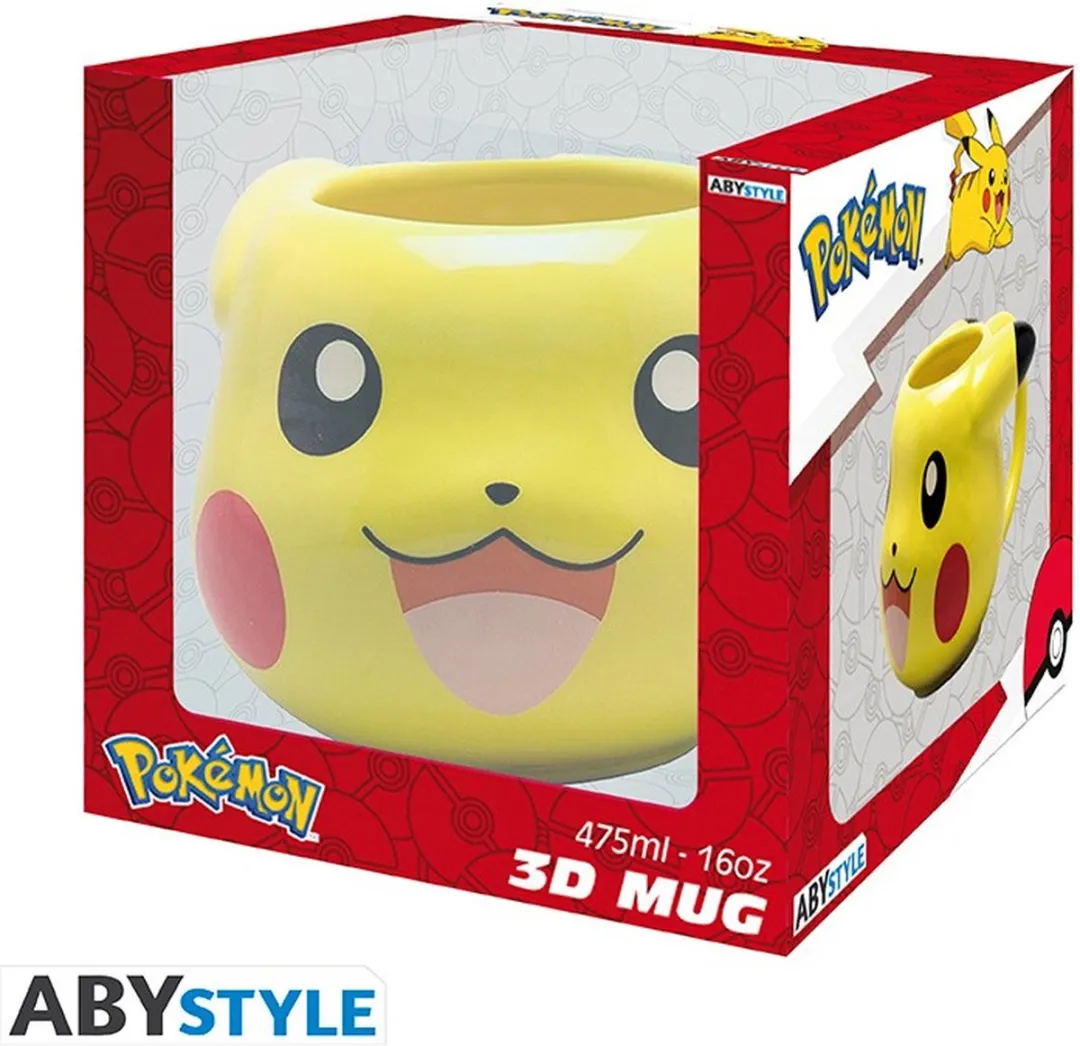 Pokémon Pikachu 3D Mok - Geel