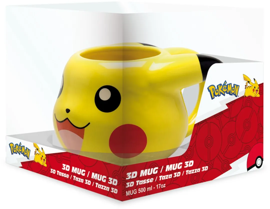 Pokémon Pikachu 3D Mok - Geel