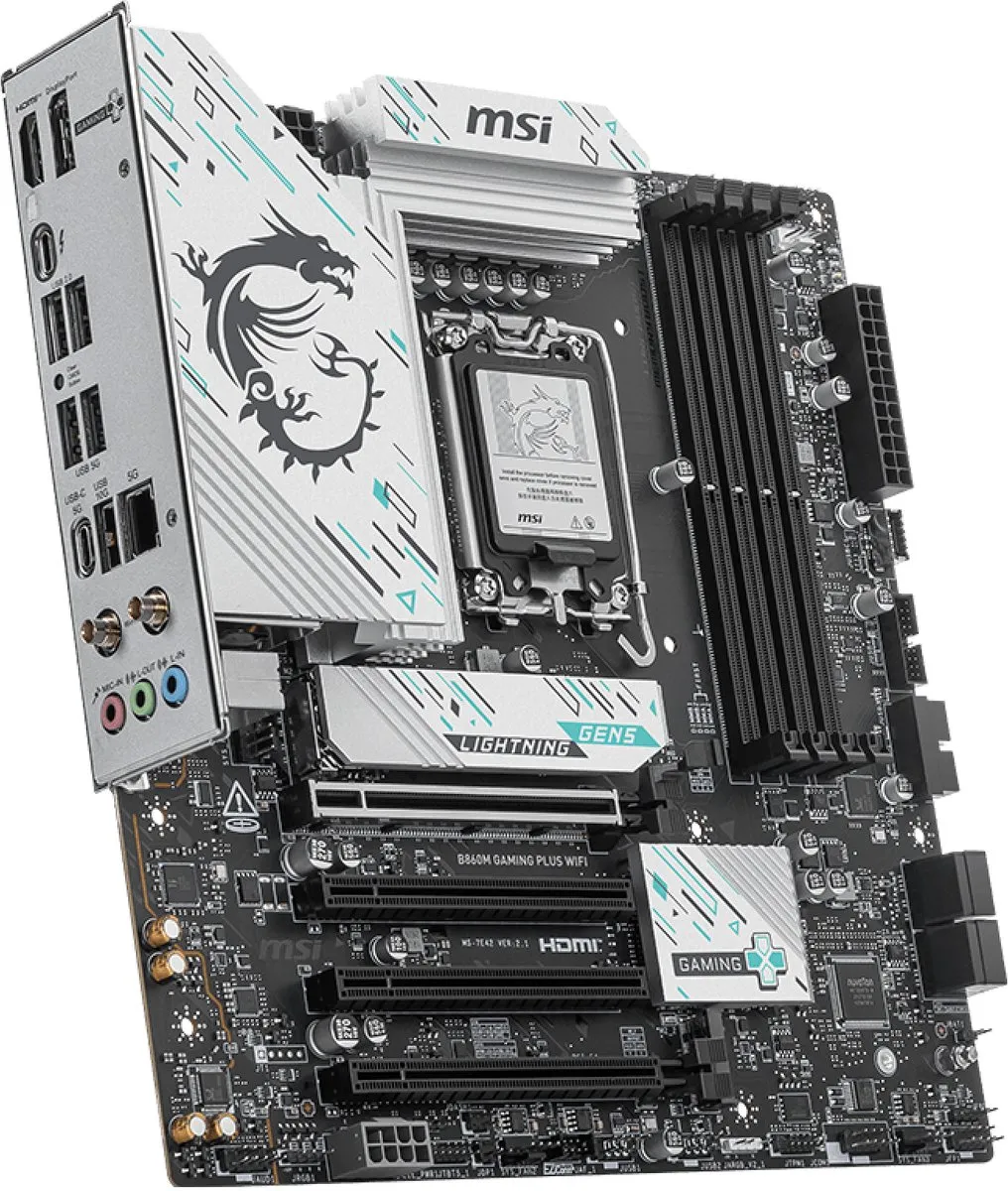 MSI B860M GAMING PLUS WIFI Moederbord - Intel B860 - microATX