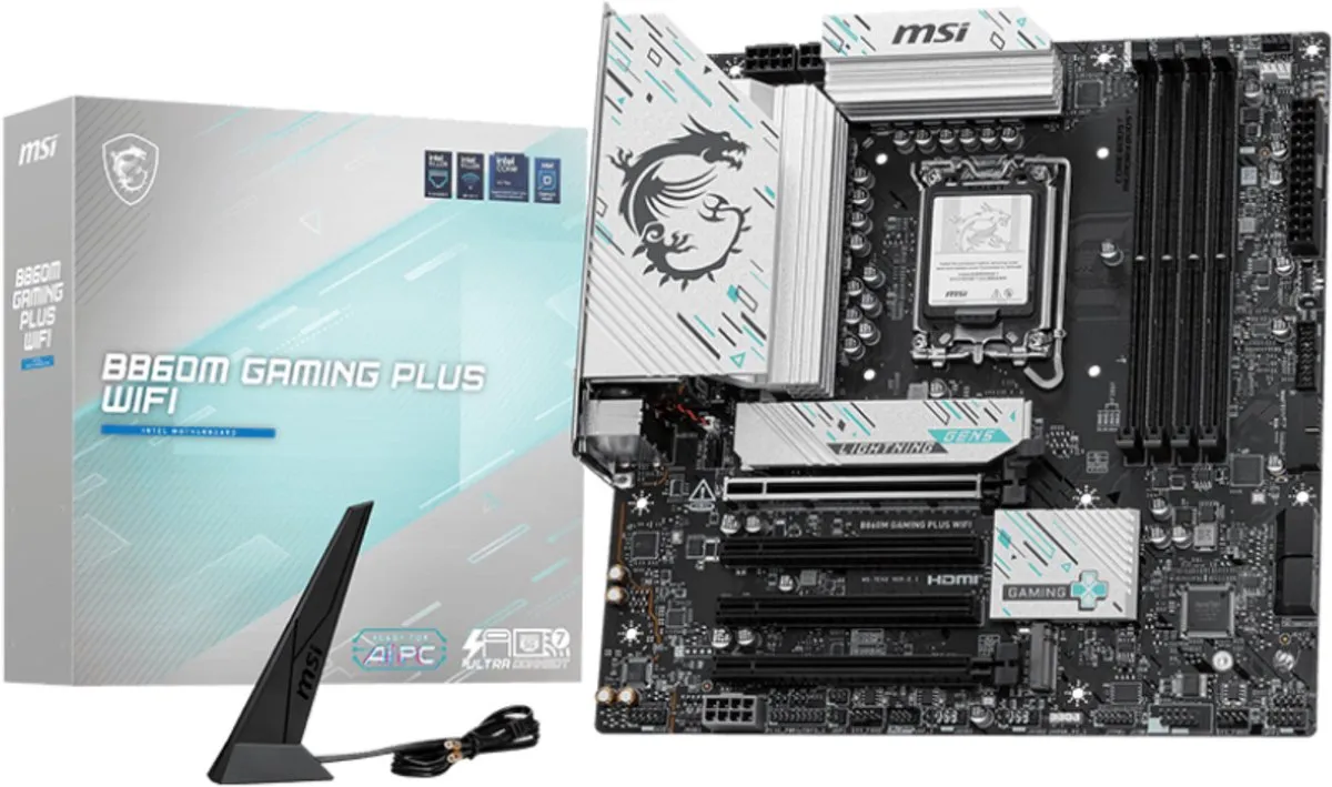 MSI B860M GAMING PLUS WIFI Moederbord - Intel B860 - microATX