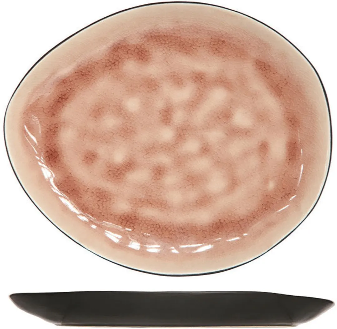 Cosy&Trendy Laguna Ontbijtborden - 4 Stuks 20x16cm - Roze