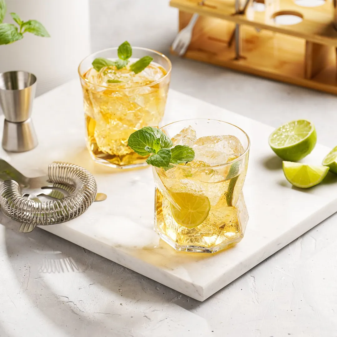 KitchenBrothers Cocktailset 25-delig - Donkerbruin/Bamboe