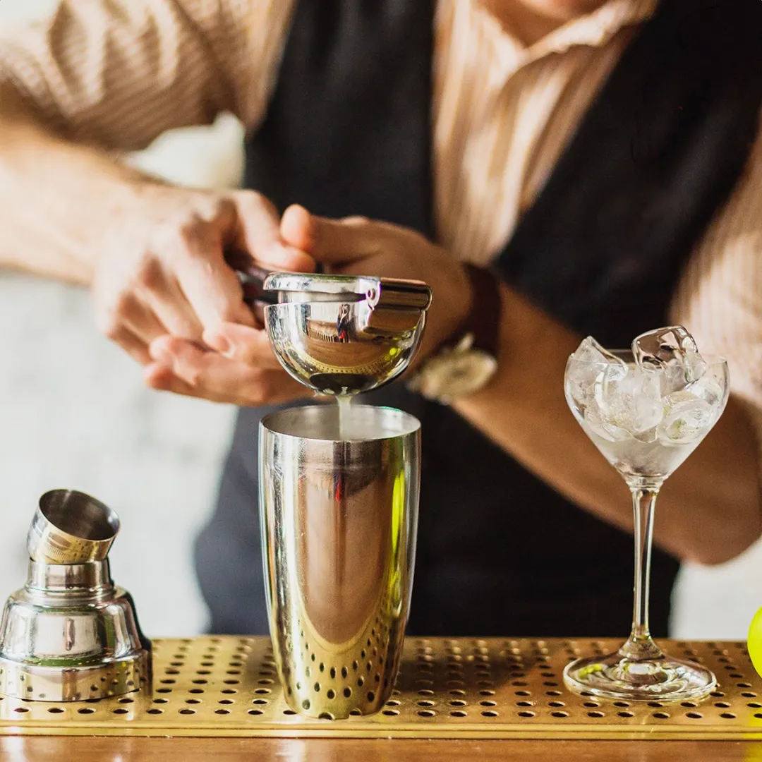 KitchenBrothers Cocktailset 25-delig - Donkerbruin/Bamboe