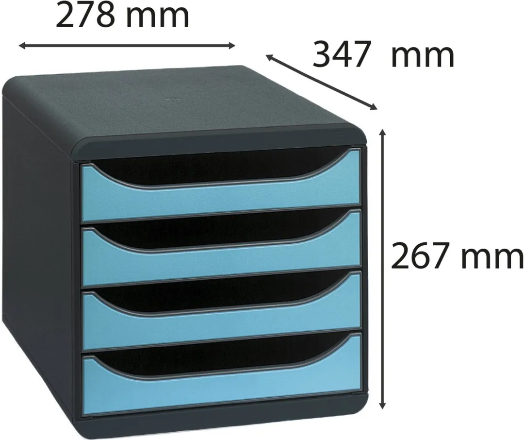 Exacompta Ladenbox BIG-BOX 310782D - Turkoois - afbeelding 6 van 6