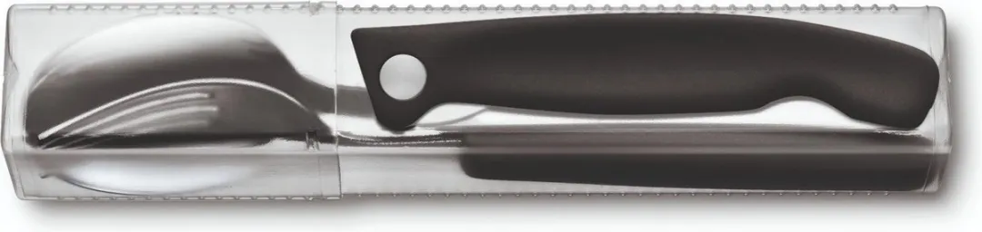 Victorinox Swiss Classic 3-delige Bestekset - Zwart - RVS