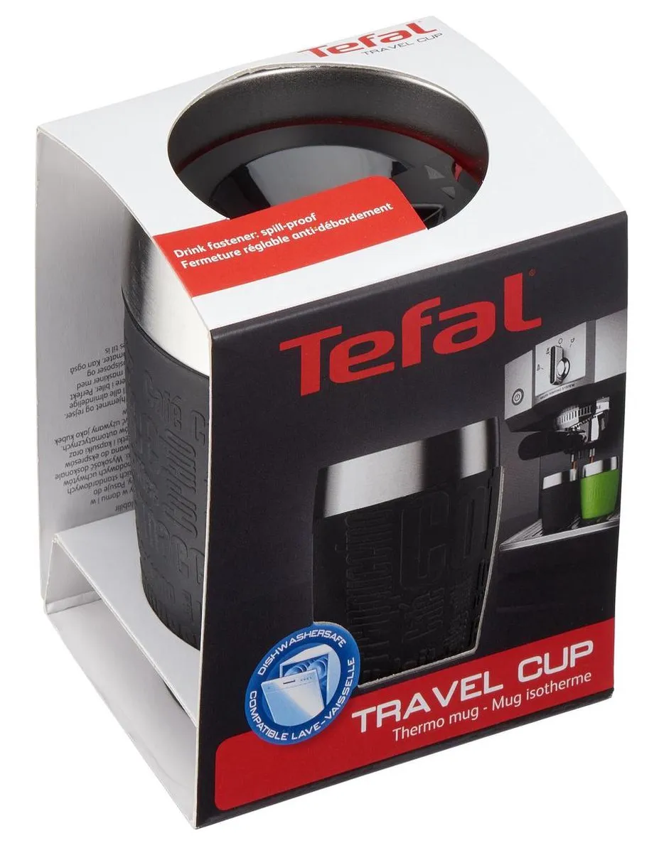 Tefal Travel Cup 4168430000741 Thermosfles - 200ml - Zwart