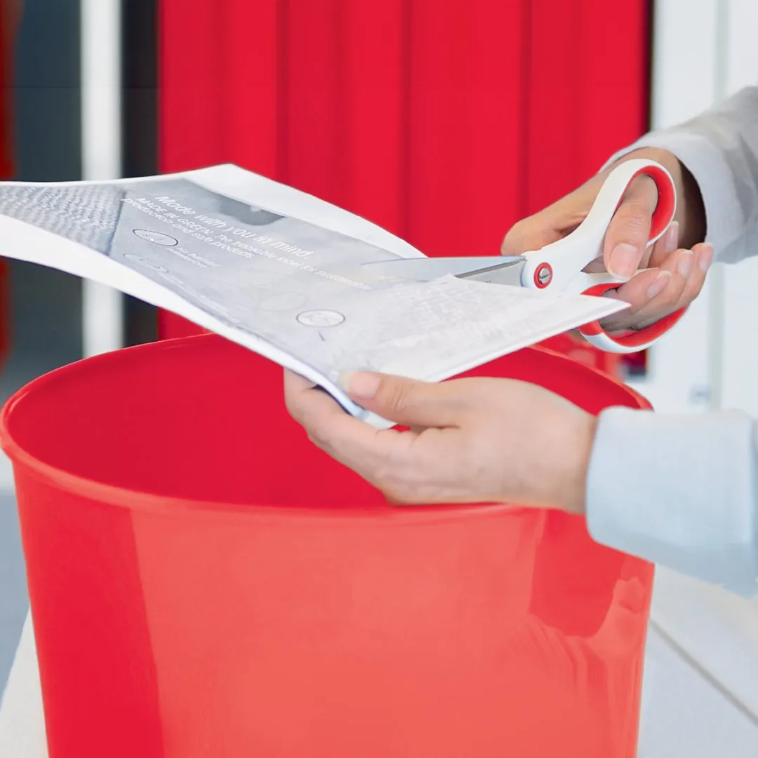 Leitz WOW Papiermand 15L - Rood
