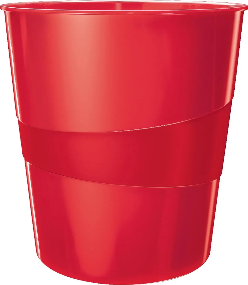 Leitz WOW Papiermand 15L - Rood