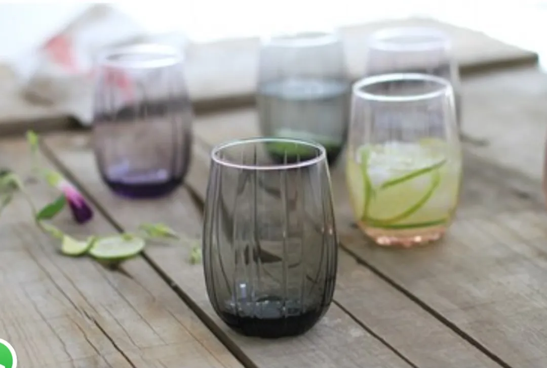 Pasabahce LINKA Drinkglas Set 3 Stuks - 380ml - Grijs