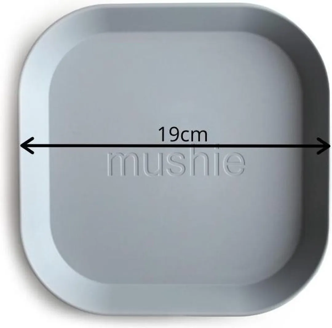 Mushie Vierkante Borden Set 2 Stuks