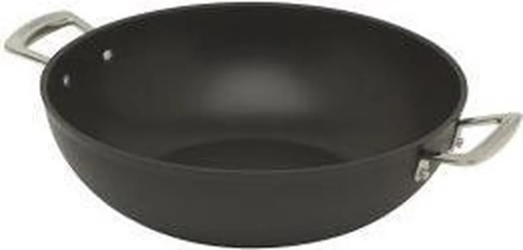 Le Creuset Wokpan Les Forgées TNS 32cm - 6L - Zwart