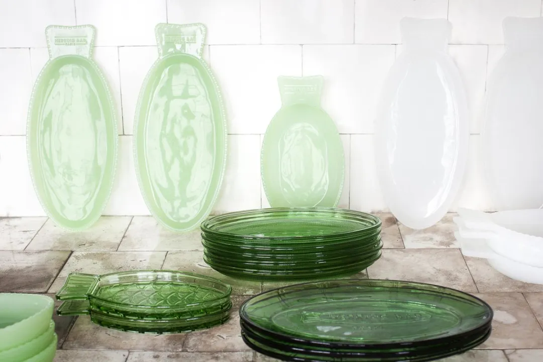 Serax Paola Navone Fish & Fish Serveerschaal - 10x2cm - Groen