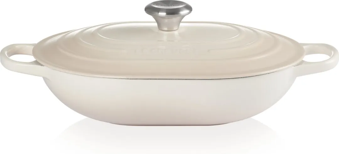 Le Creuset Braadpan Oblong 3,4L Meringue