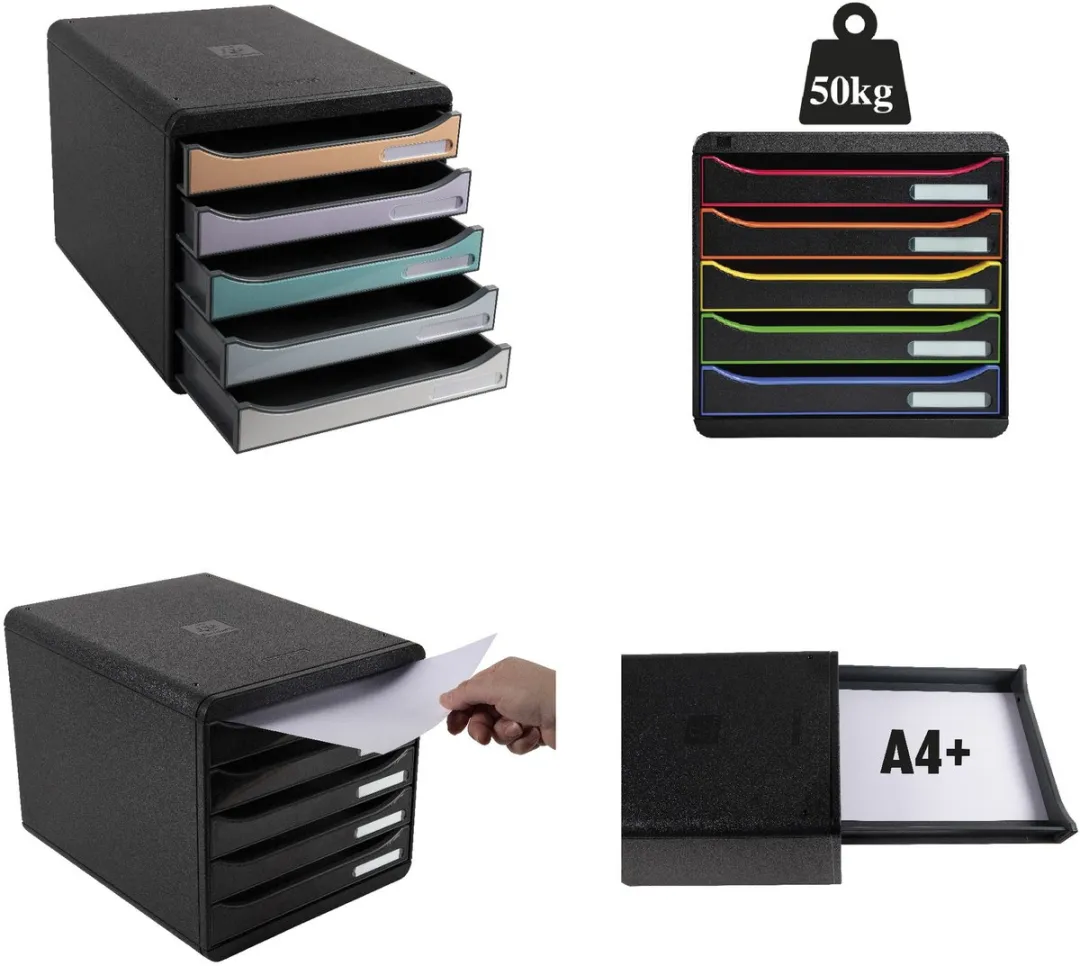 Exacompta Ladenbox BIG-BOX PLUS Harlekijn mat - 5 Vakken