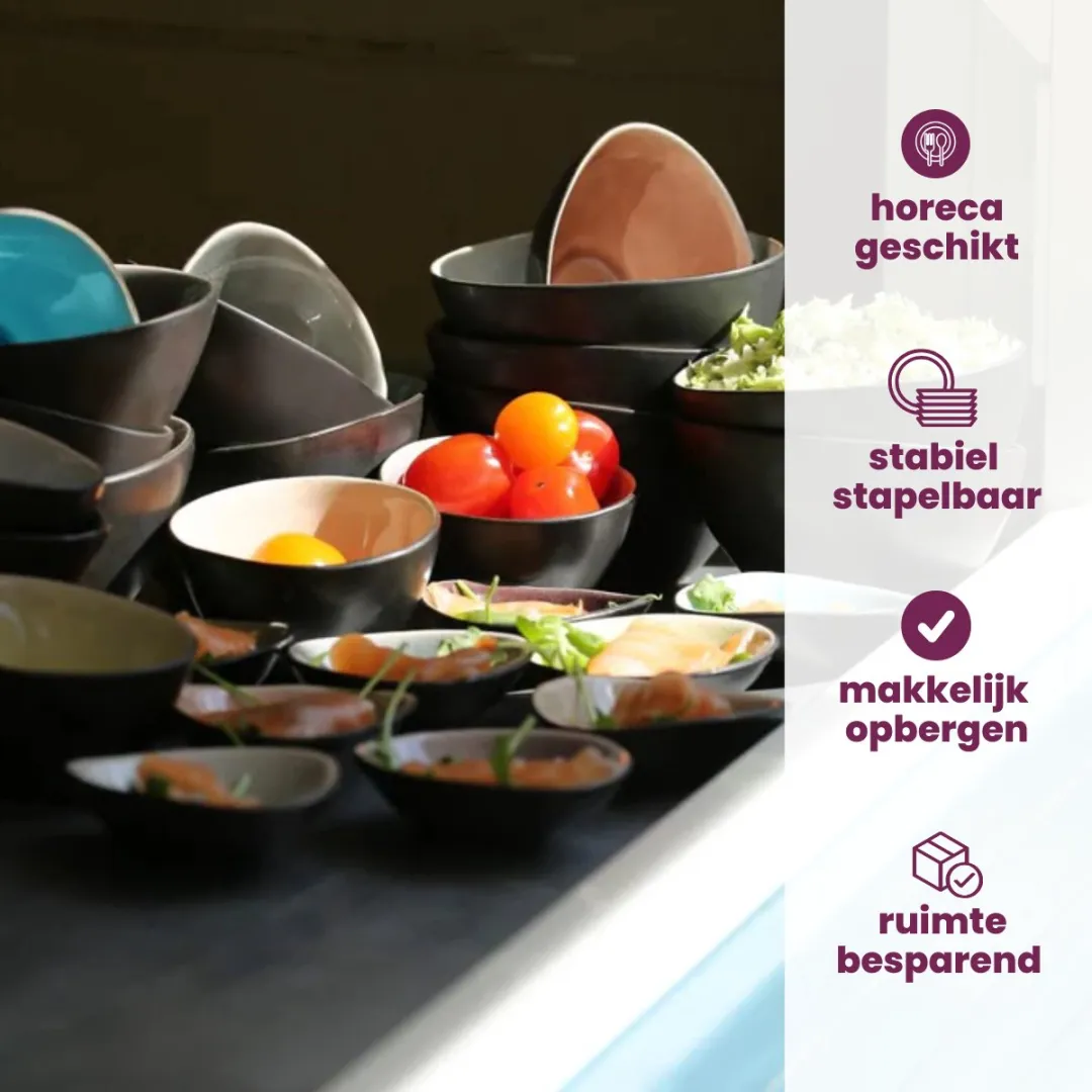 Cosy&Trendy Streetfood Festival Kommetjes Ø12cm - Set van 10