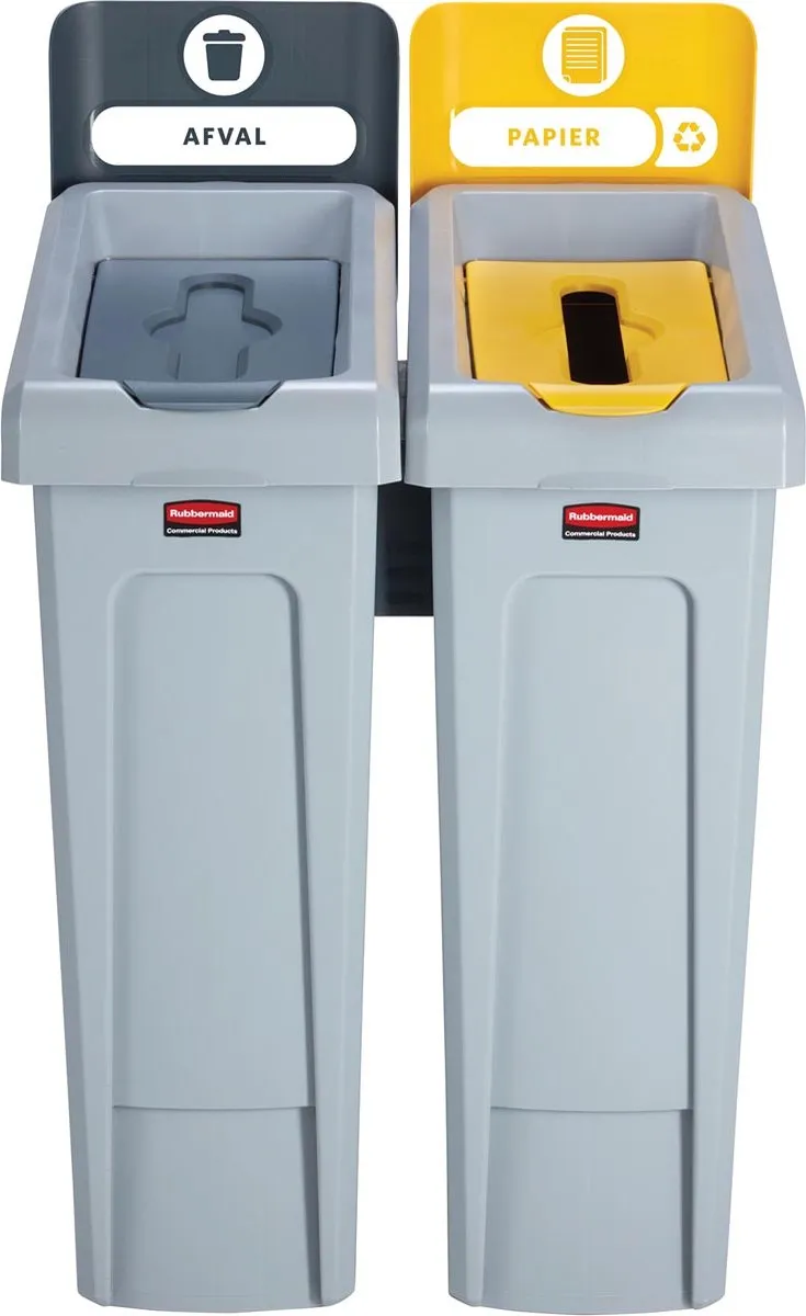 Rubbermaid Slim Jim Labelset 10 Stuks - Wit