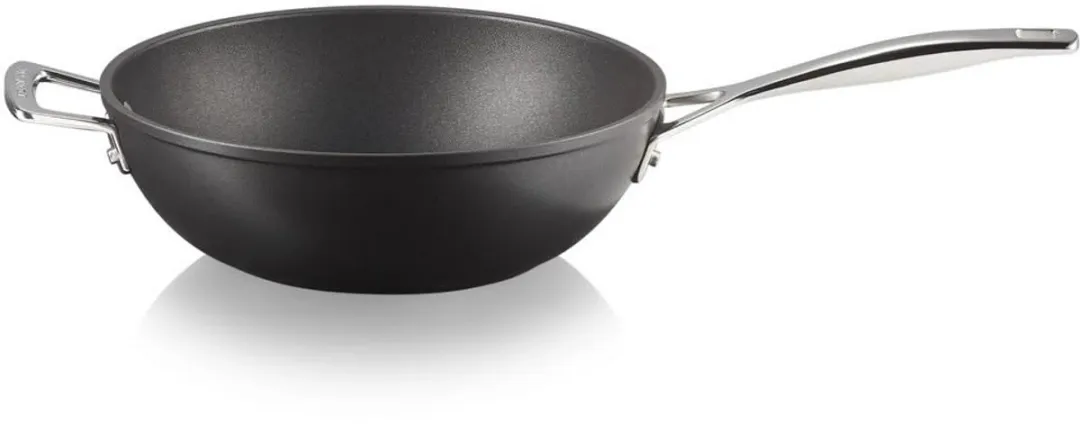 Le Creuset Wokpan Les Forgées TNS - ø26cm/3.4L - Zwart