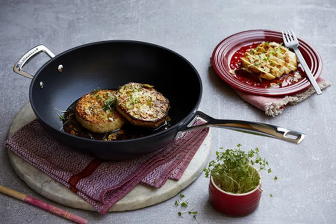 Le Creuset Wokpan Les Forgées TNS - ø26cm/3.4L - Zwart
