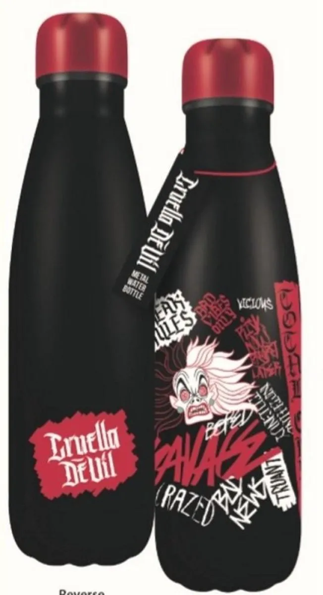 Disney Cruella Half Moon Bay Waterfles 3500ml - Zwart