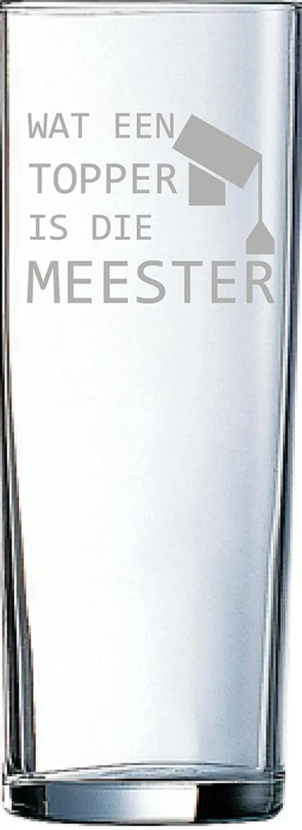 Arcoroc Meester Hoed Gegraveerd Longdrinkglas 31cl