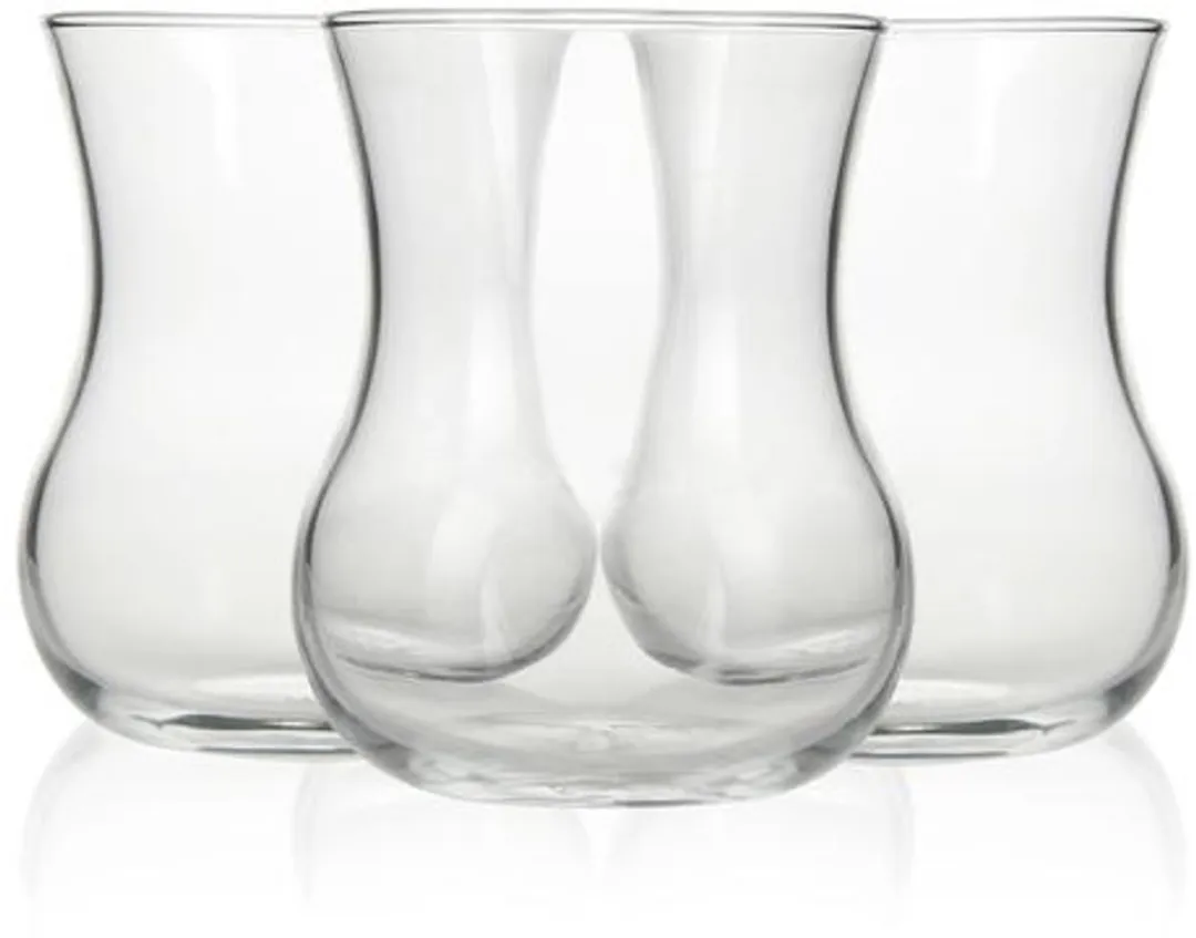 Pasabahce Turkse Theeglazen XL - 3 Stuks - Transparant