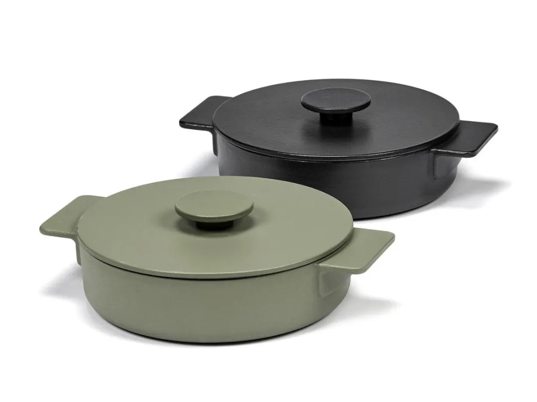 Serax Surface by Sergio Herman Braadpan 1,7L - Ø23cm - Zwart