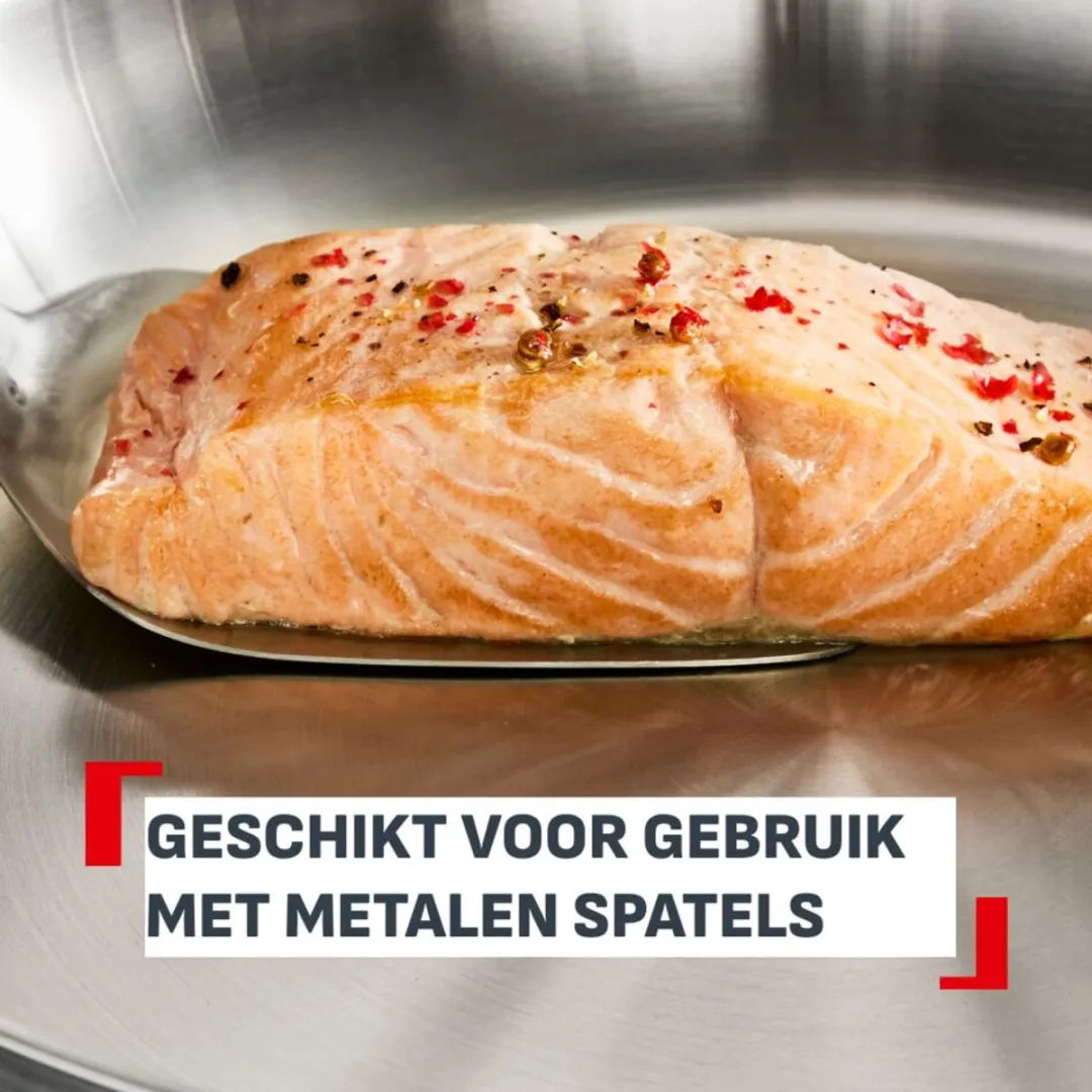 Tefal Extreme Uncoated Koekenpan 28cm - Inductie - Zilver