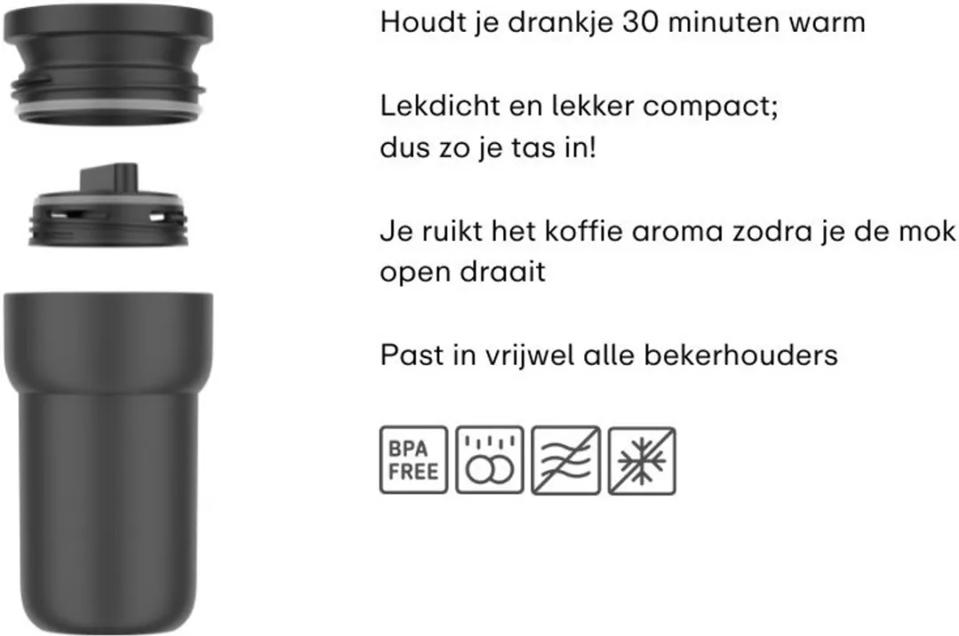 Mepal Reisbeker Ellipse 275ml - Vivid mauve