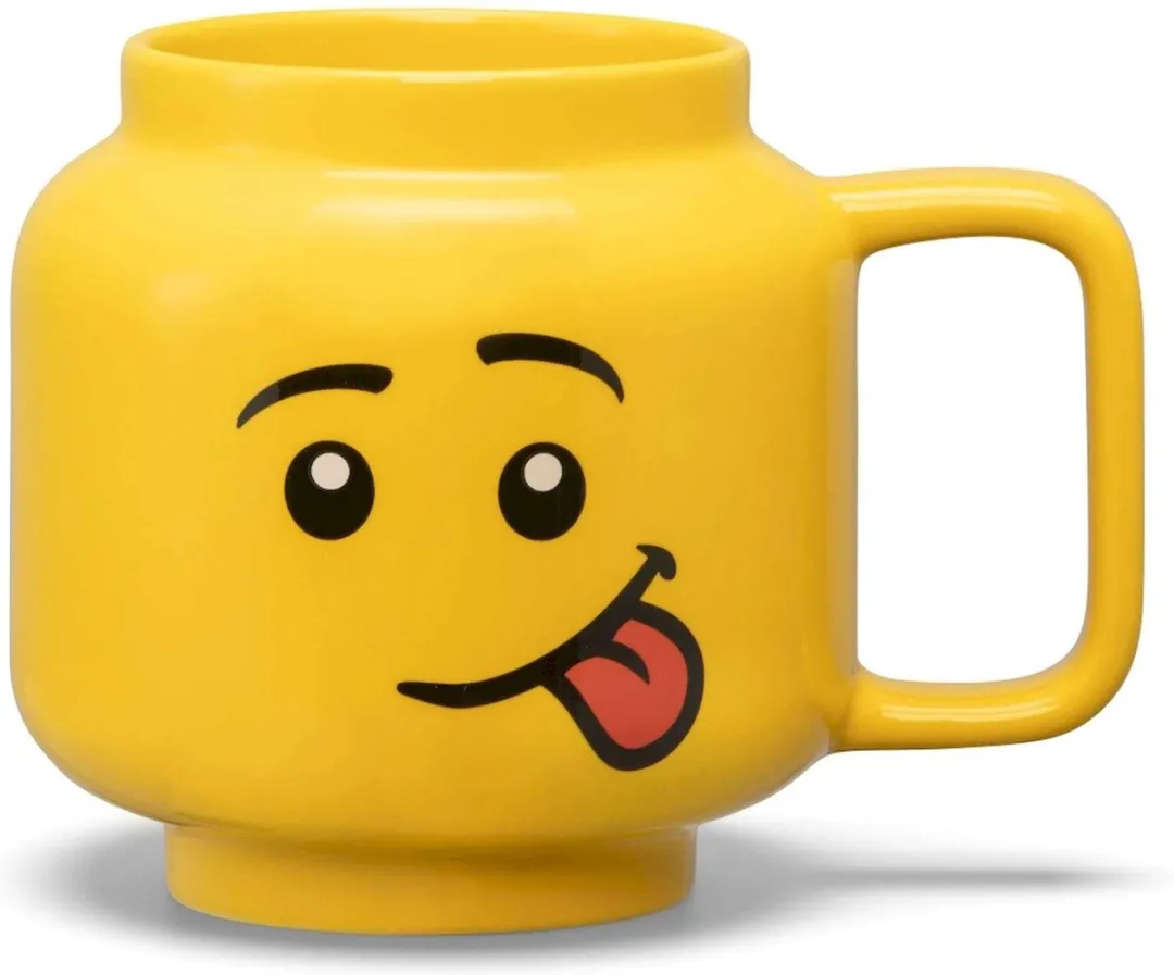 LEGO Keramische Mok Hoofd Silly 530ml - Geel
