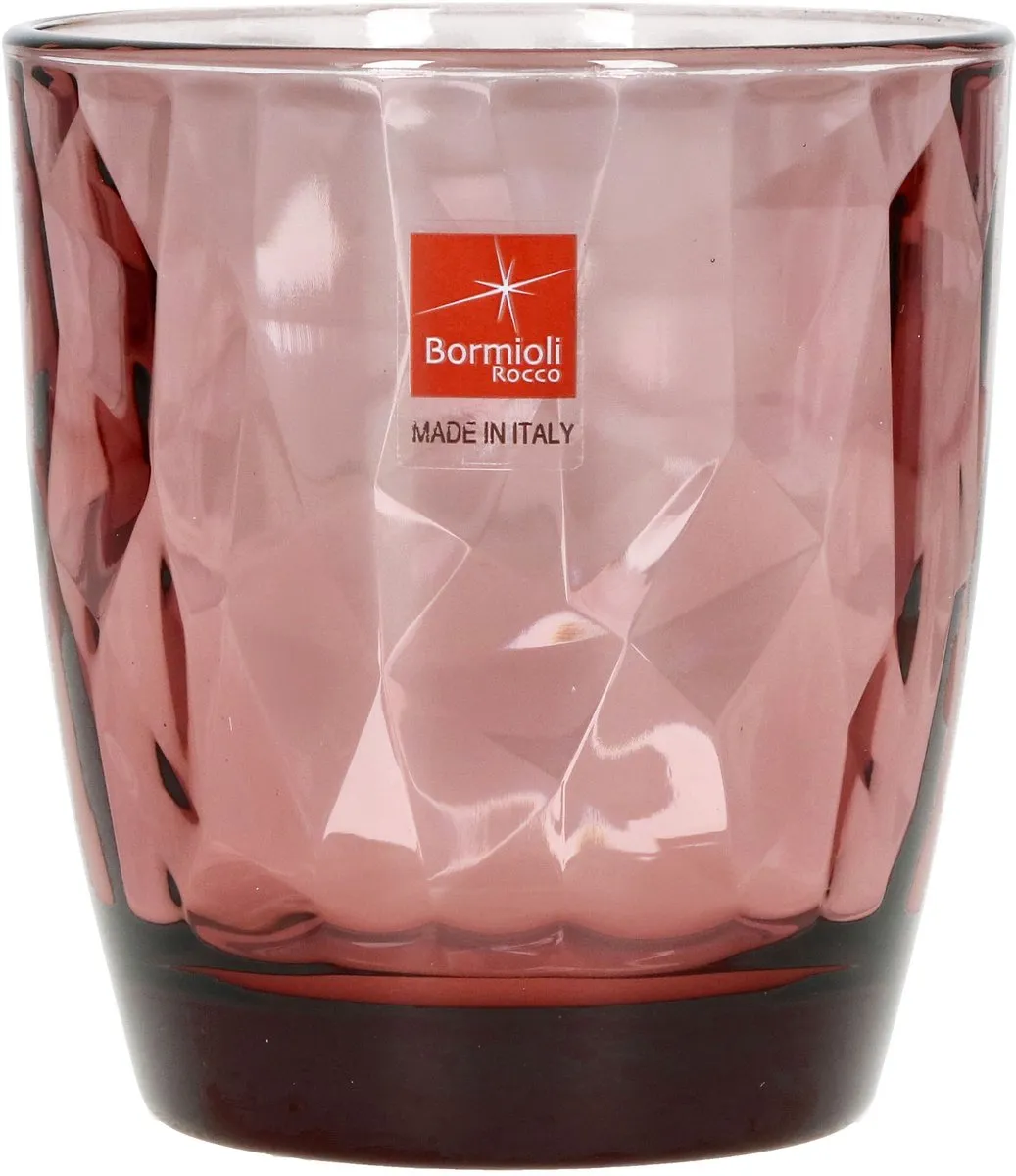 Bormioli Rocco Diamond Rock Whiskyglazen 30.5cl - 3 Stuks - Paars