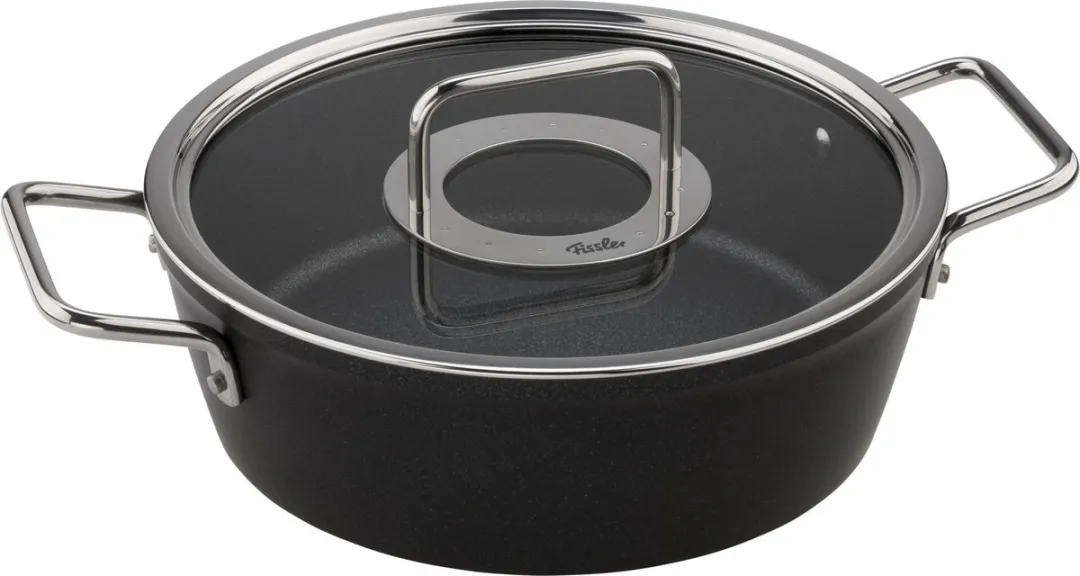 Fissler Adamant Steelpan Set 2-delig - Antraciet/Roestvrijstaal