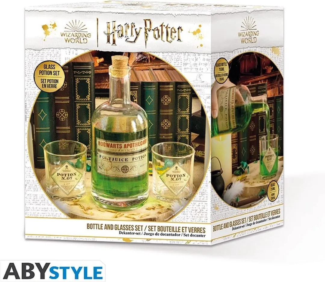 Harry Potter Potion Fles Glazenset - Meerkleurig