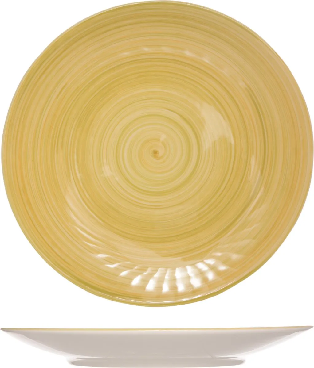 Cosy&Trendy Turbolino Dinerbord Geel 27cm - 2 Stuks