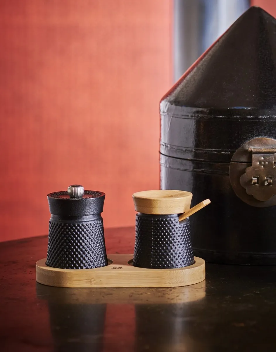 Peugeot Bali Fonte Peper- en Zoutstel 8cm - Zwart