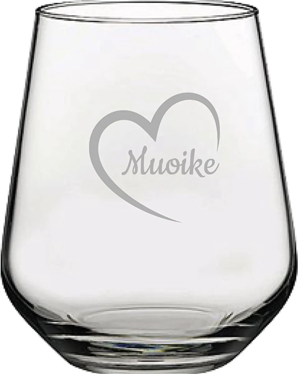 Pasabahce Gegraveerd Drinkglas 42,5cl Muoike mei hert