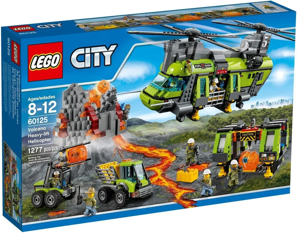 LEGO City Vulkaan Zware Transport Helikopter 60125