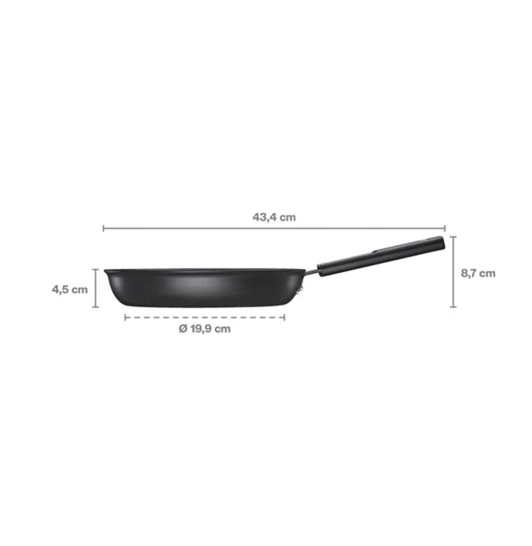 Fiskars Hard Face Koekenpan 24cm - Keramisch - Zwart