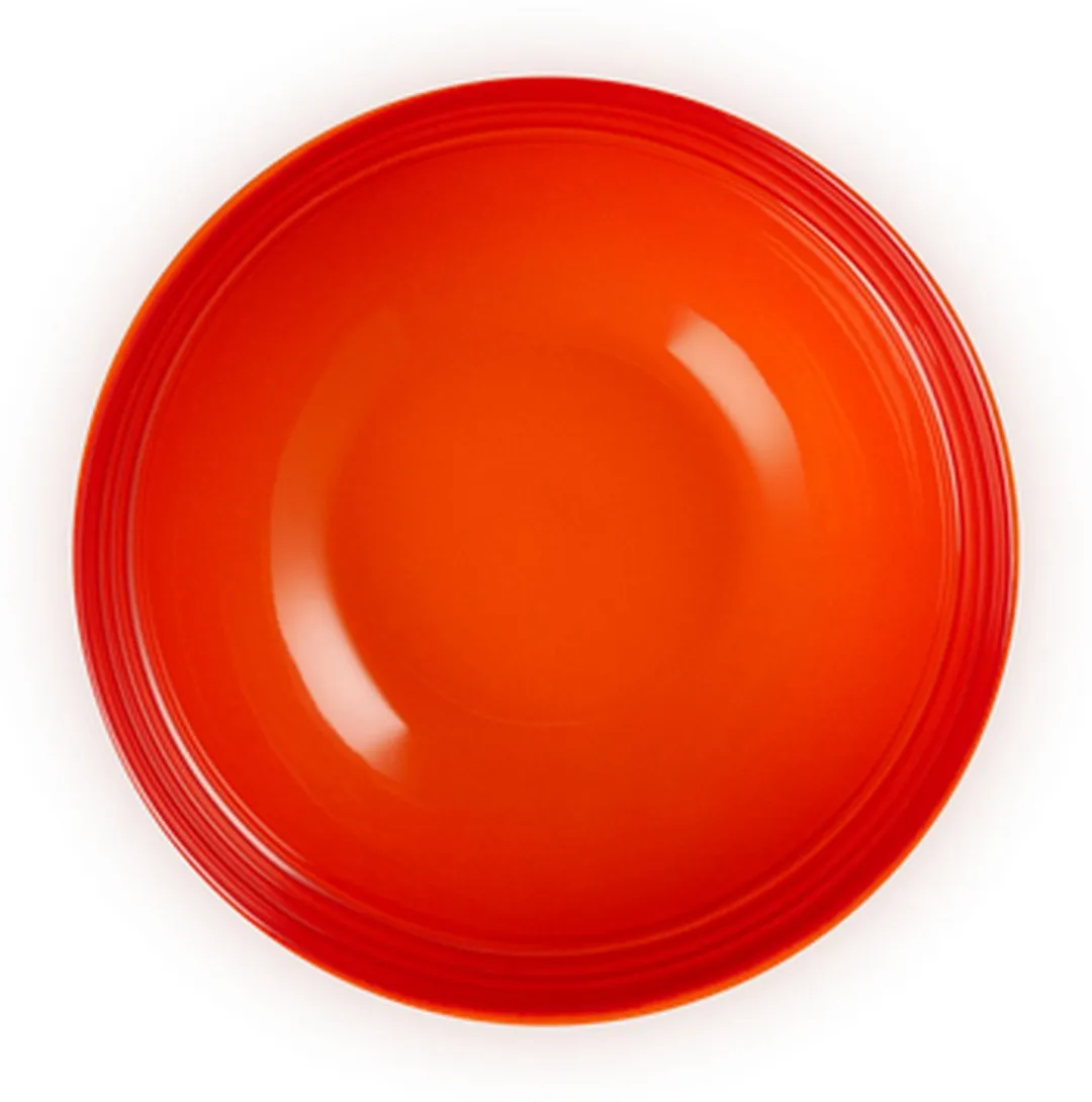 Le Creuset Aardewerken Ontbijtkommen Oranjerood 16cm - 4 Stuks
