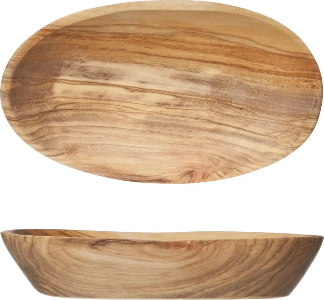 Cosy&Trendy Schaaltje Olijfhout Ovaal 12cm