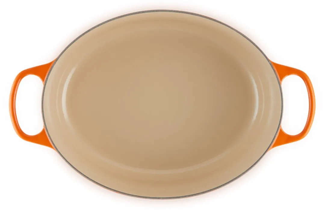 Le Creuset Signature Ovale Braad-/Stoofpan 35cm - Oranjerood