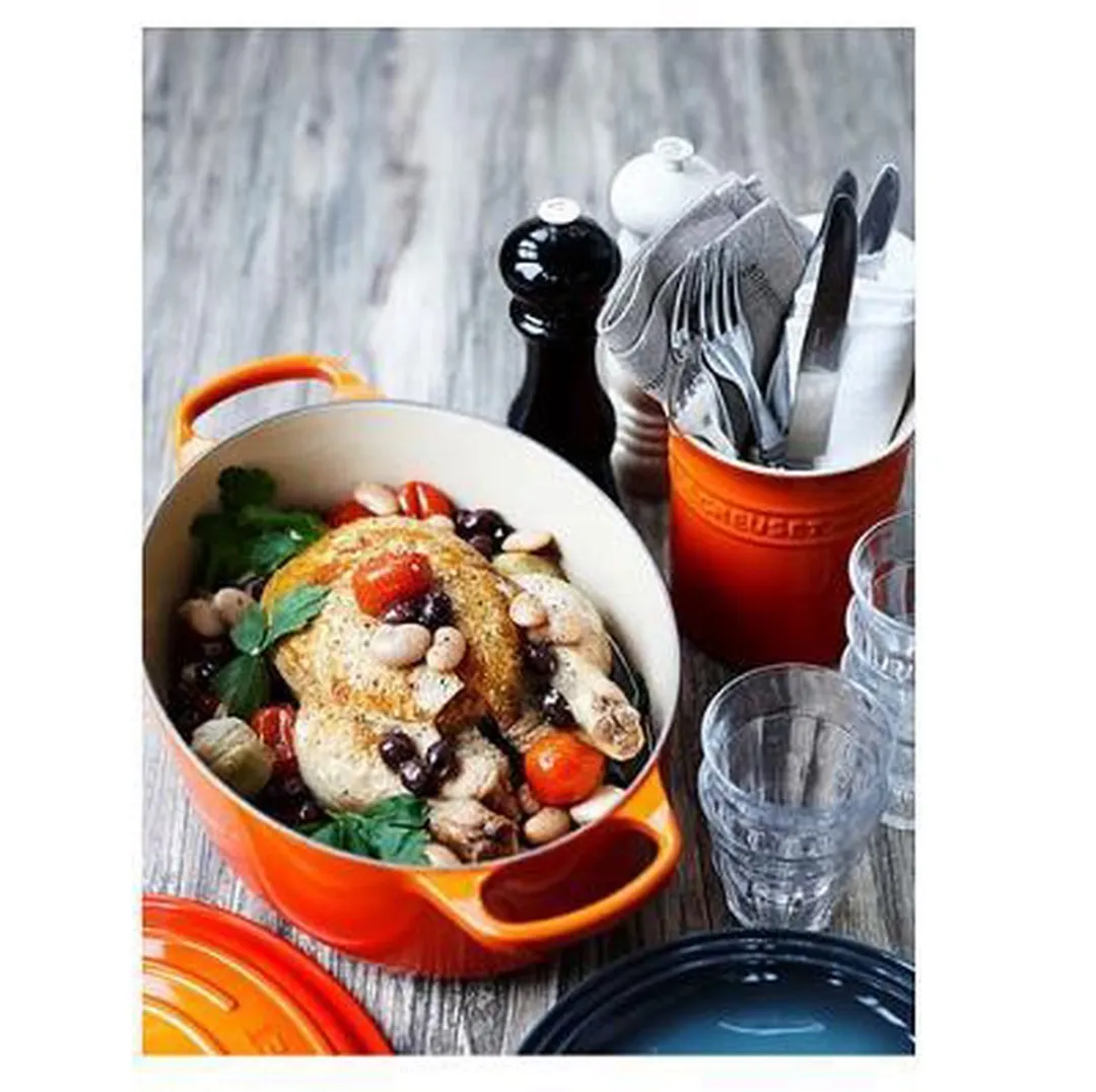 Le Creuset Signature Ovale Braad-/Stoofpan 35cm - Oranjerood