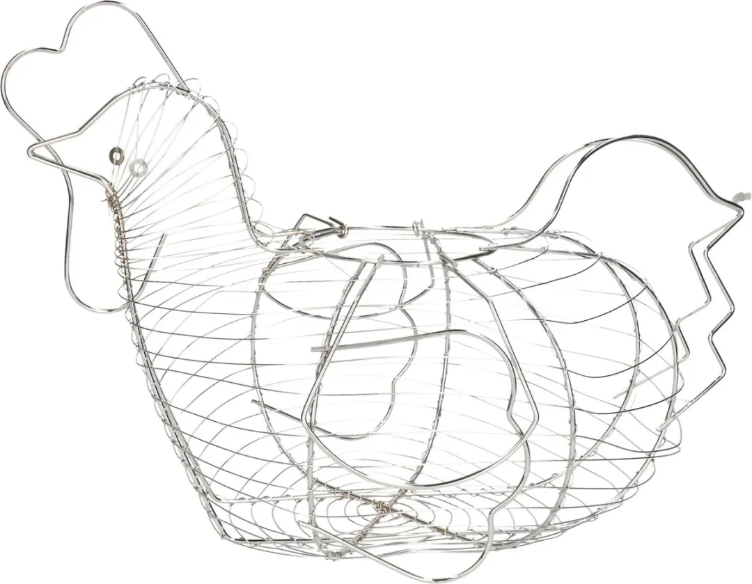 Cosy&Trendy Wire Eiermand 788168 - 43x27,5cm - Titanium grijs