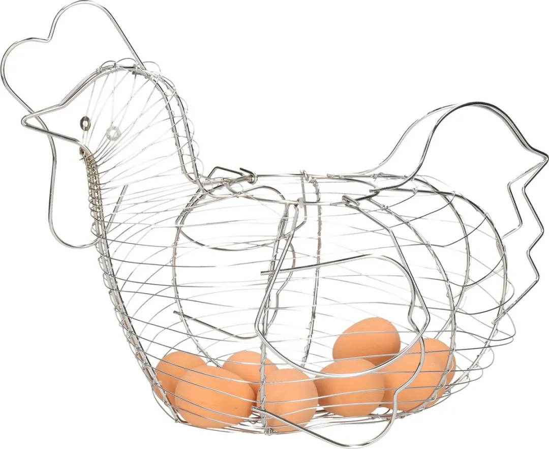 Cosy&Trendy Wire Eiermand 788168 - 43x27,5cm - Titanium grijs