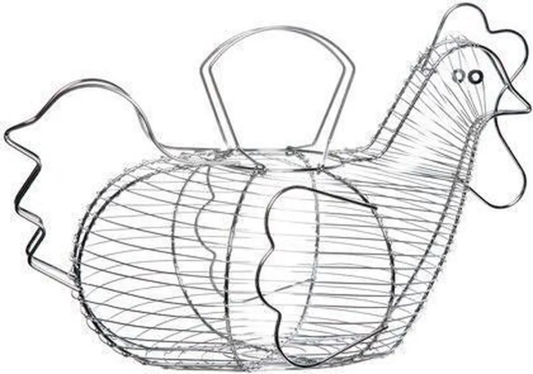 Cosy&Trendy Wire Eiermand 788168 - 43x27,5cm - Titanium grijs